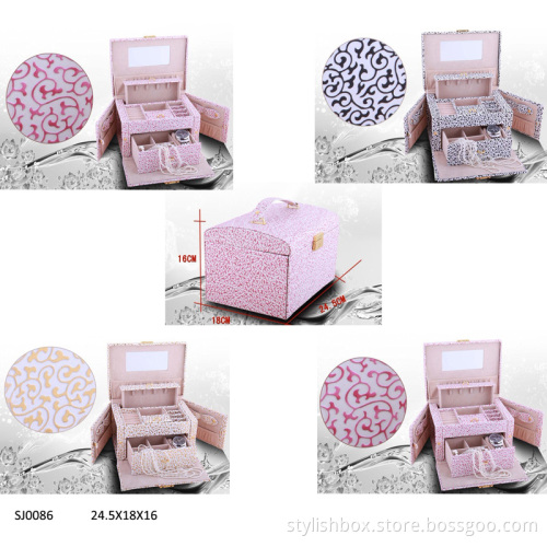 High Quality Elegant PVC Jewelry Box (SJ0086)